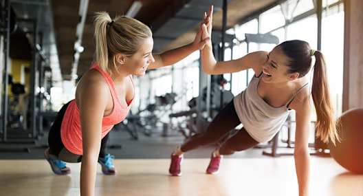 Working Out at the Gym with Friends at Dannybrook in Williamsville, NY