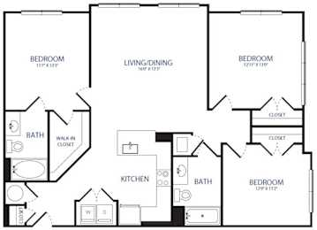3BR 2 BA