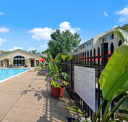the swimming pool at our apartments