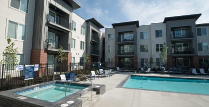 Foothill Lofts Pool and Sun Deck