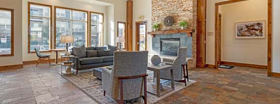 Community Clubhouse with Fireplace