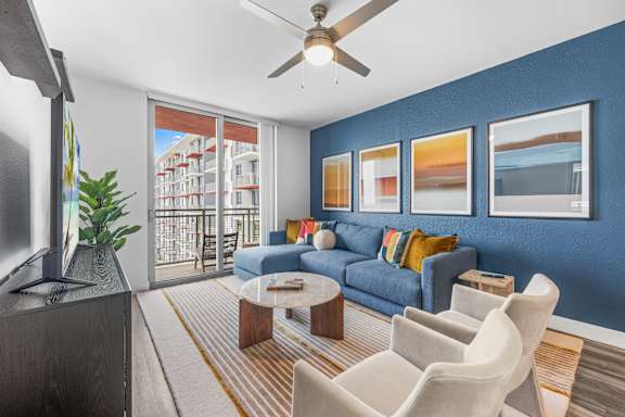 Spacious Living Area at Vista Sur Luxury Apartments near Homestead FL