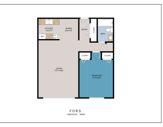 1Bed 1Bath at Point of America Apartments, Brooklyn Park, MN 55443
