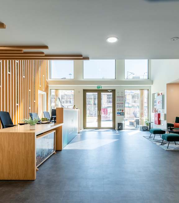 Lobby Reception at Emporium House Apartments, Reading