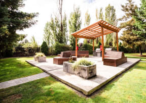 Tacoma Apartments - Monterra Apartments - Common Patio and Gas Grills
