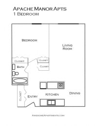 Apache Manor Apartments floor plan