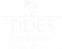 the logo for tides with a palm tree
