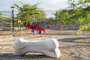 a sculpture of a bench in a playground