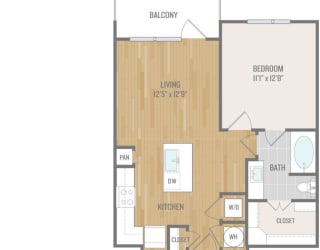 Centric One90 Apartments A3 Floor Plan