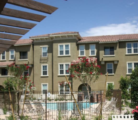 Courtyard and pool area-Matthew Henson Apartments, Phoenix, AZ