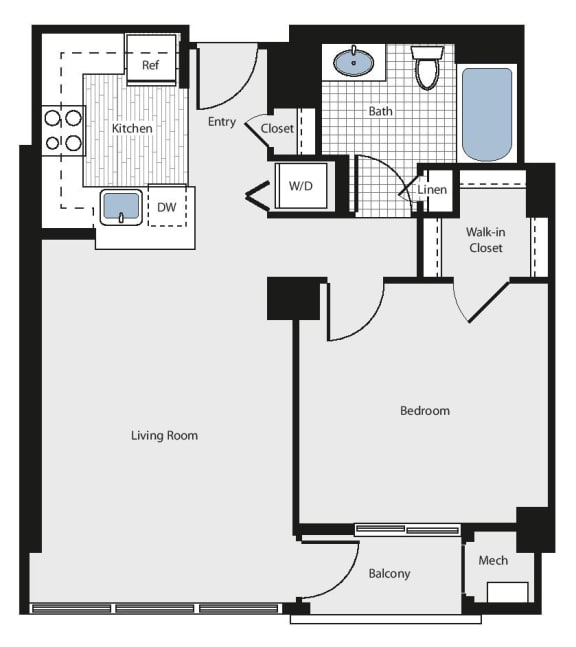 one bedroom apartment rentals in arlington