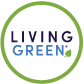 A green circle with the words "Living Green" in blue.