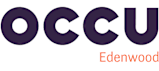 The image shows the text "occu" in purple letters.
