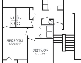 Park Creek Village | Trillium 2x2 928 sq ft