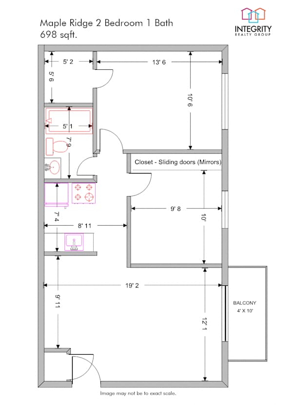 2 Bedrooms 1 Bathroom 800 Sq. Ft. at Integrity Chardon Apartments, Chardon, 44024