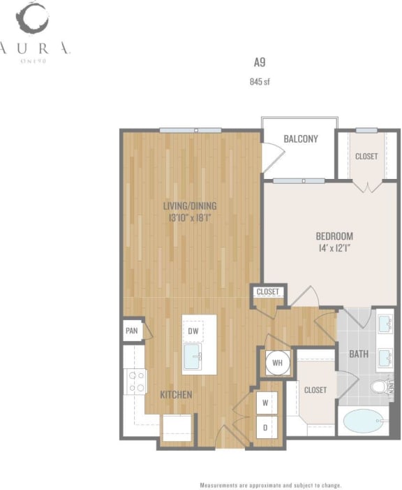 Centric One90 Apartments A9 3 Floor Plan