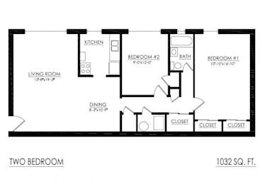 WJM Cedar Apartments 2 Bedroom Apartment