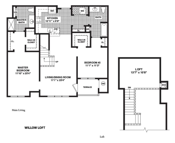 Willow with loft