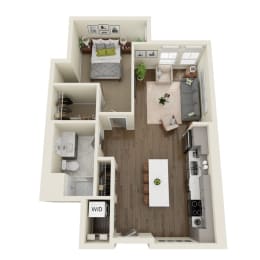 Floor Plan  Burley Floor Plan at Dillard Apartments, Fargo, ND, 58102
