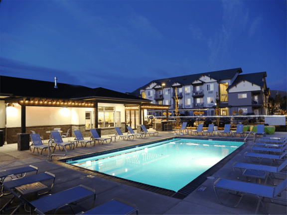 Heated Pool at Corso Apartments in Missoula, MT