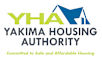 The image is a logo of Yakima Housing Authority with a tagline "Committed to Safe and Affordable Housing".