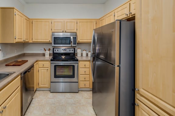Preserve at Blue Ravine Apartments - Spacious kitchens with stainless steel appliances