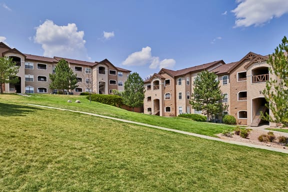 Beautifully landscaped grounds in a private setting