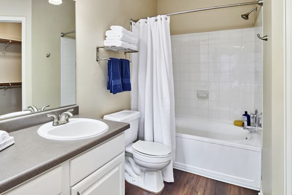 Grand Centennial Apartments luxurious baths with oversized Roman tubs