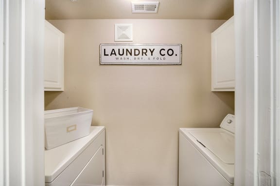 The Commons apartments laundry washer dryers