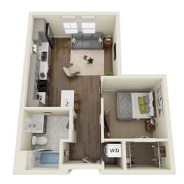 Floor Plan  Hagen Floor Plan at Dillard Apartments, Fargo, North Dakota 58102