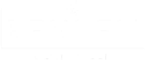 logo of green boxwood leaf surrounded by a green box outline
