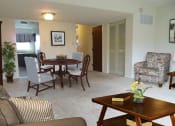 Thumbnail 7 of 9 - Spacious Living and Dining Room at Cambridge Square Bedford