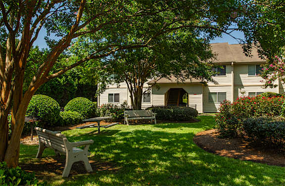 Beautifully Landscaped Community Picnic Area