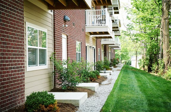 Each apartment comes with a balcony or patio space at Arden Woods
