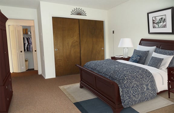 Spacious bedroom with closet at Briarwood Lexington
