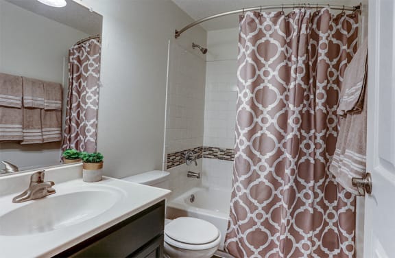 Updated, Modern, Renovated Bathroom at Cambridge Square of Fort Wayne