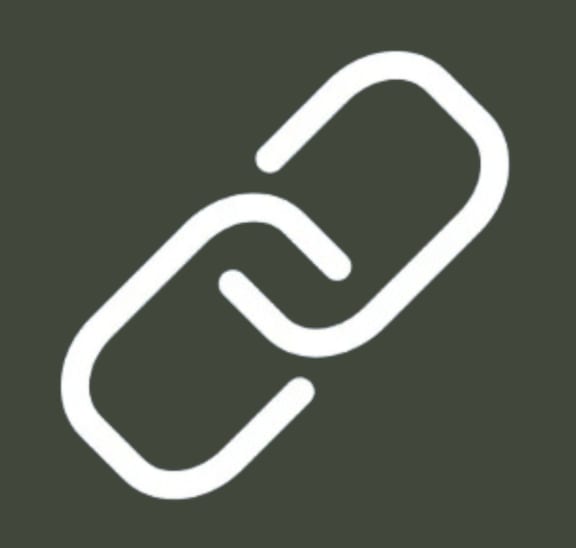the symbol of a paperclip on a blue background