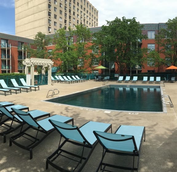 Pool Side Relaxing Area at Gramercy on Garfield, Ohio, 45202