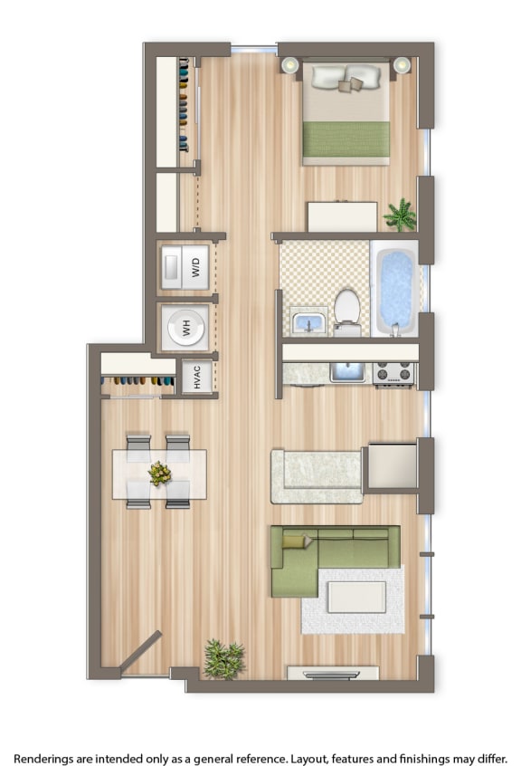 fairway park 1 bedroom apartment floor plan