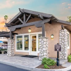 the preserve at ballantyne commons integrativerative home exterior with stone pillars and at Sunstone Place, Riverside, CA, 92505