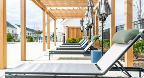 Lounge Seating with Umbrellas