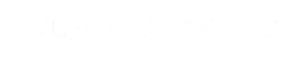 The image displays the words "Riverwalk Landing" in white text on a black background.