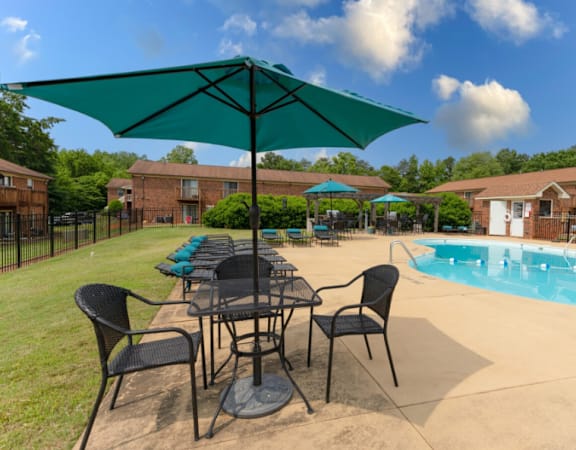 our apartments showcase a swimming pool