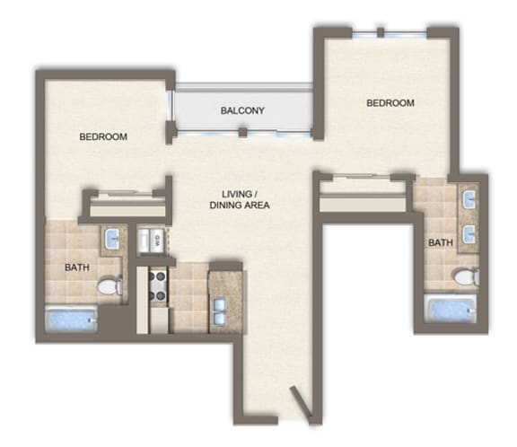A Floorplan at NMS 1548 Sixth, California, 90401