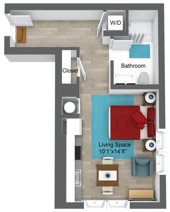 S11 Floor Plan at Union 346, Somerville, 02143