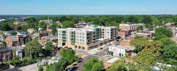 Aerial View at Hibernia Apartments, St Louis, MO, 63139