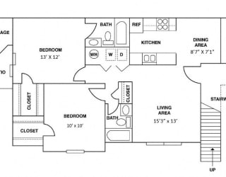 Floor Plan TWO BEDROOM