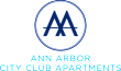 A logo with a circle around the letter A and text below it.