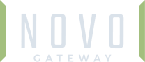 a logo with the words novo catclaw on a white background