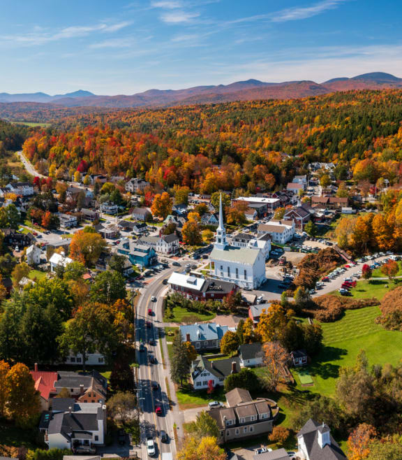 a city in the fall at Residences at Westborough Station, Westborough, 01581